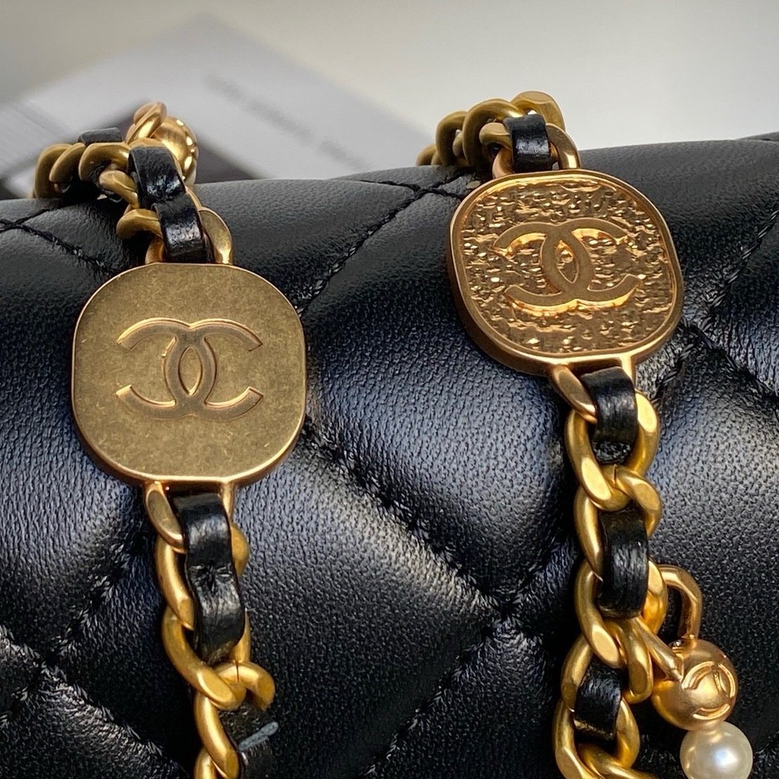 Chanel Chane1 AP5603 logo Mini Gold Bag 0011030