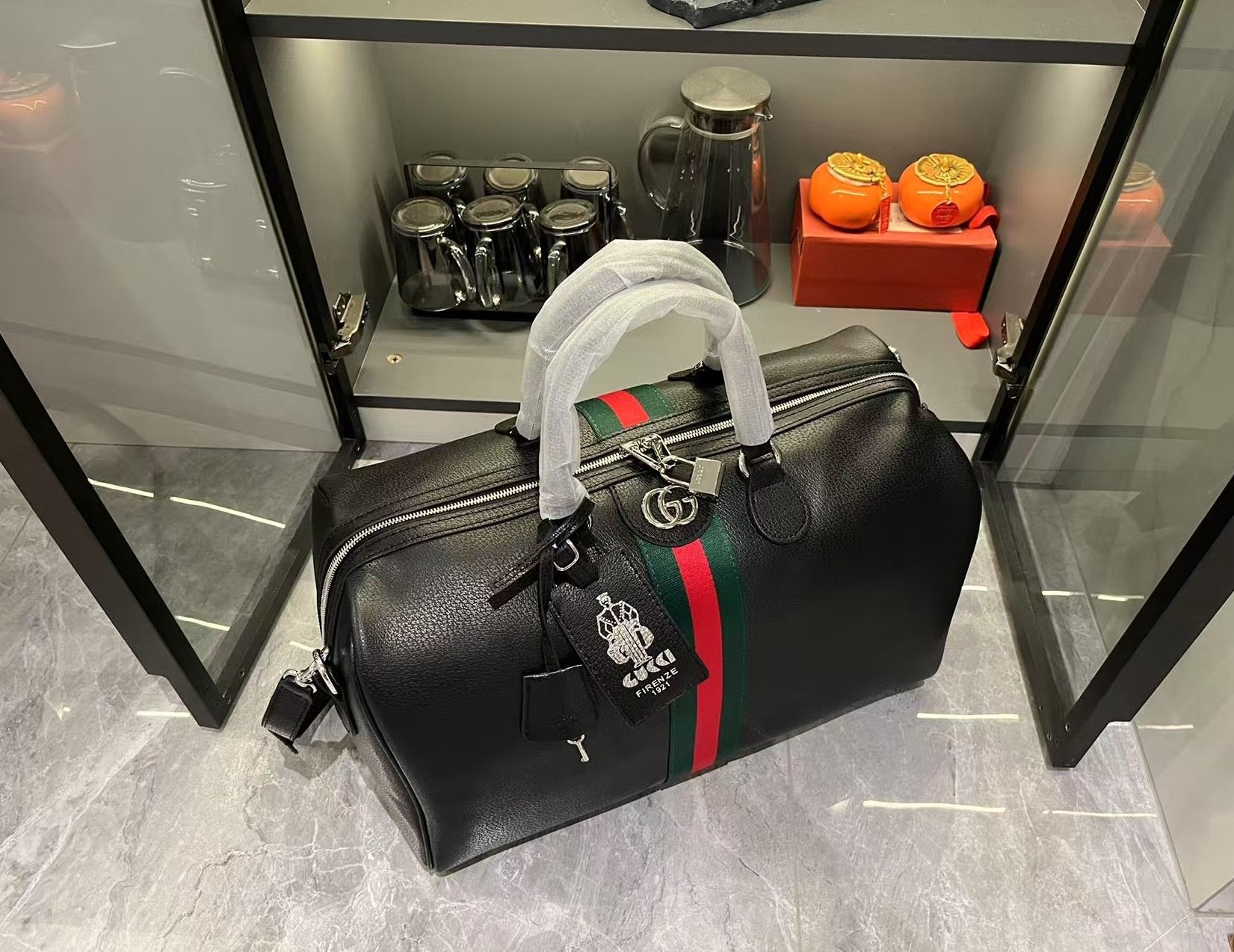 Gucci GG Savoy Green Travel Bag-8 834460