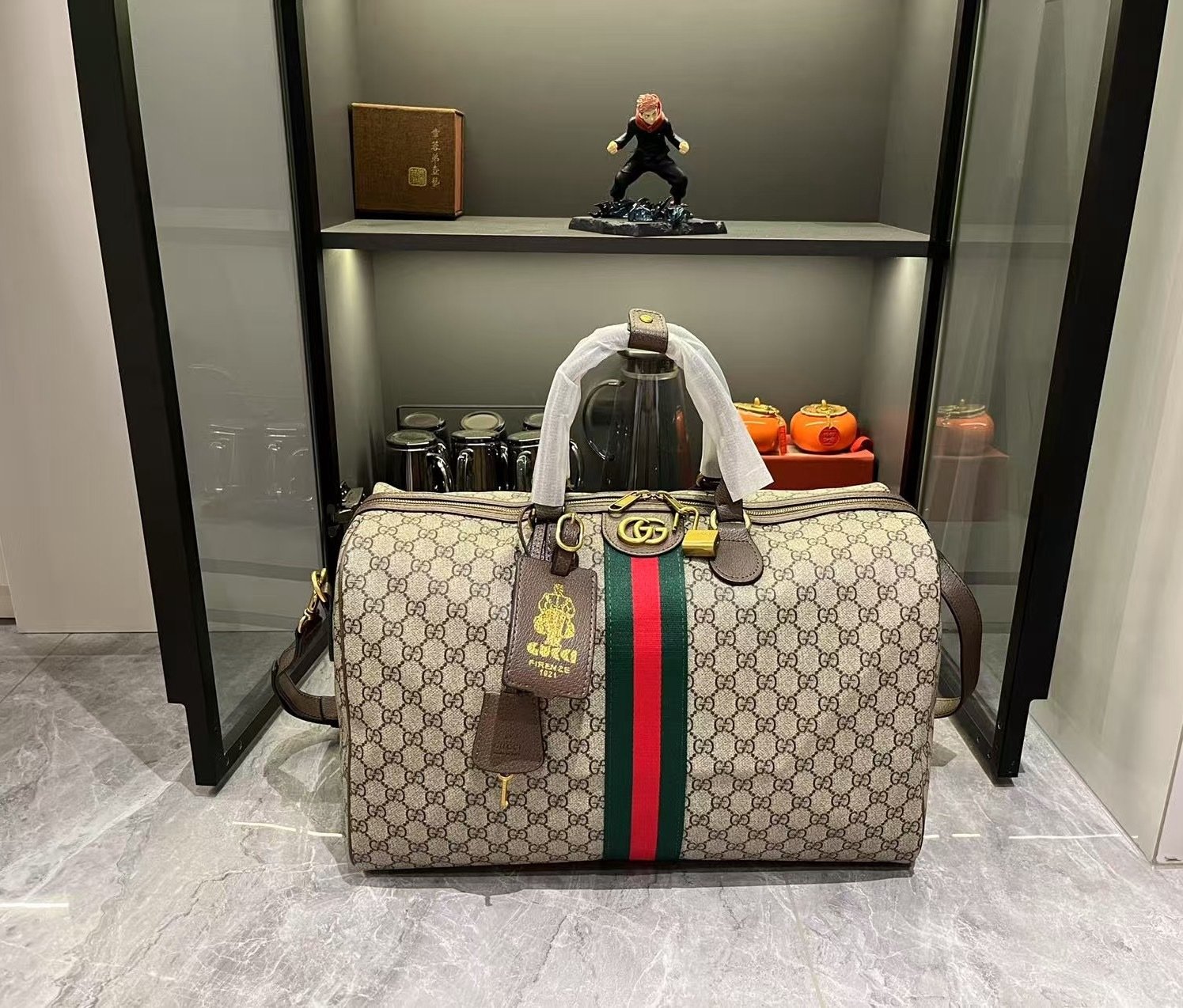 Gucci GG Savoy Green Travel Bag-7 834460