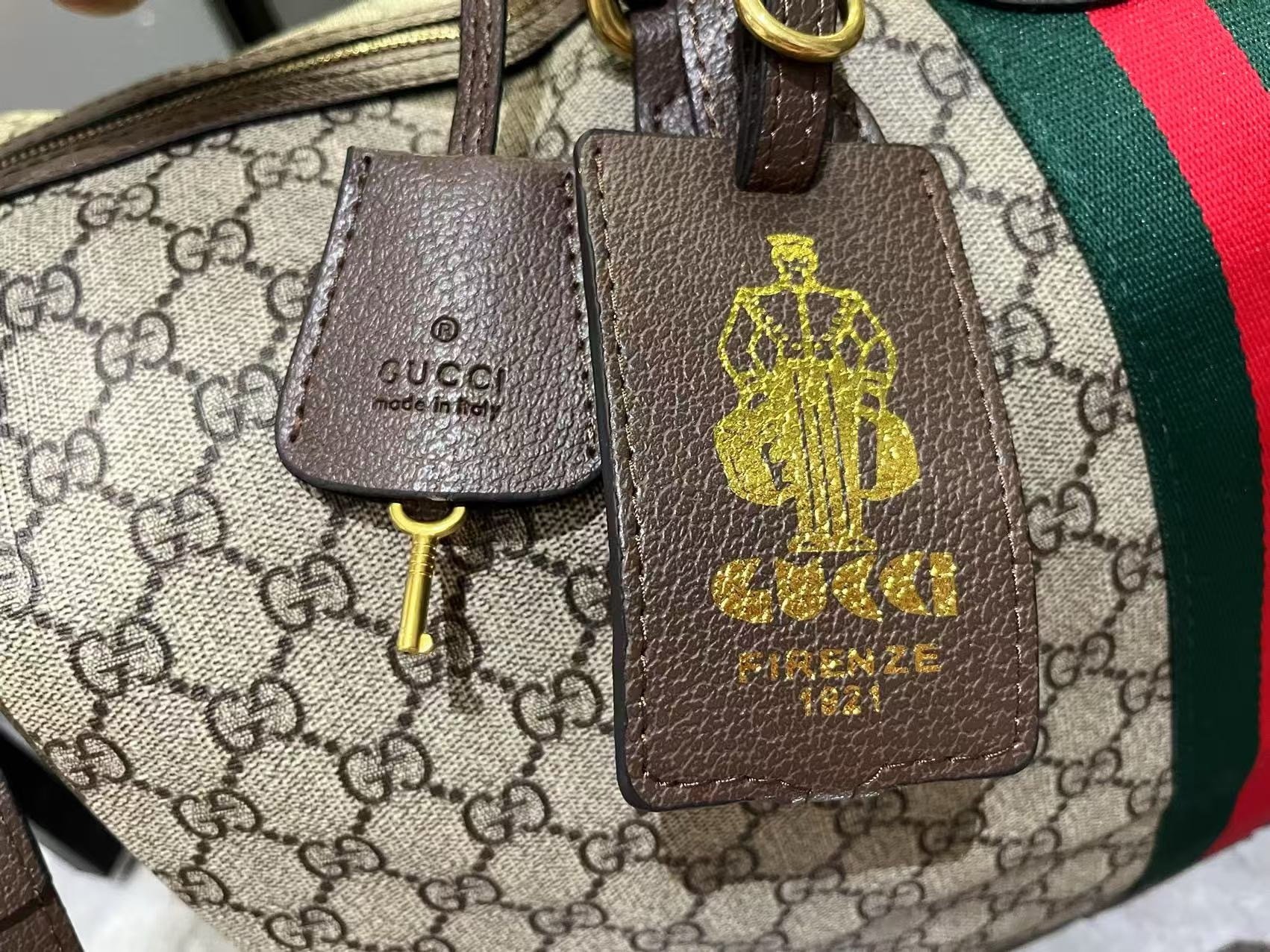 Gucci GG Savoy Green Travel Bag-7 834460