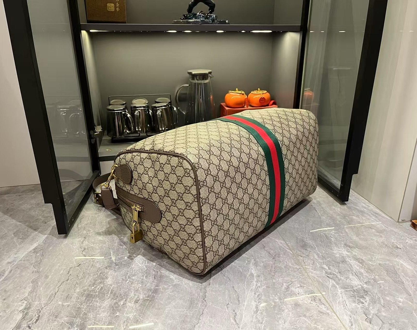 Gucci GG Savoy Green Travel Bag-7 834460