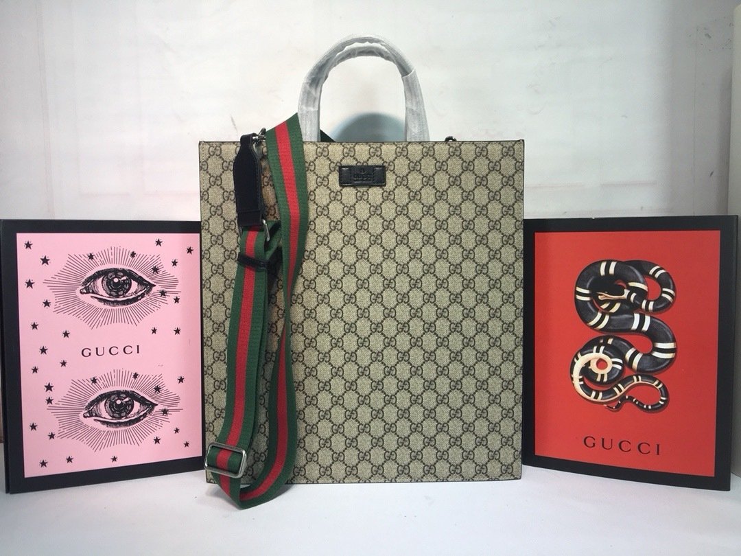 Gucci Canvas GG Supreme x38x11cm Tote Bag 456217