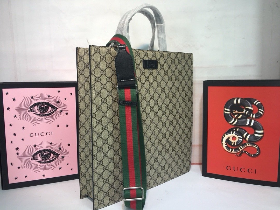 Gucci Canvas GG Supreme x38x11cm Tote Bag 456217