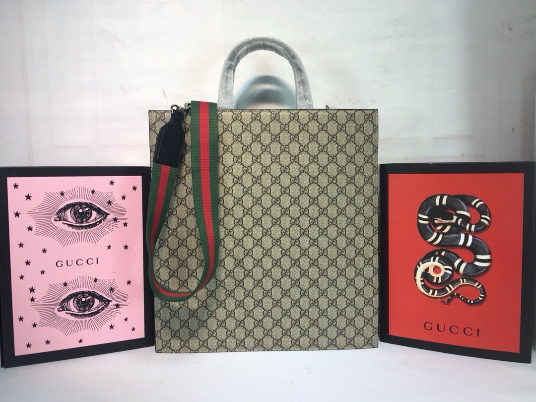 Gucci Canvas GG Supreme x38x11cm Tote Bag 456217