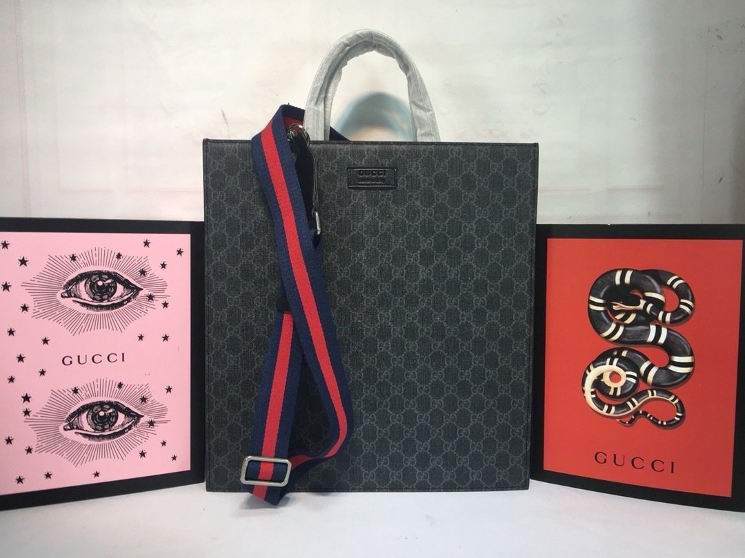 Gucci Canvas GG Supreme x38x11cm Tote Bag 456217