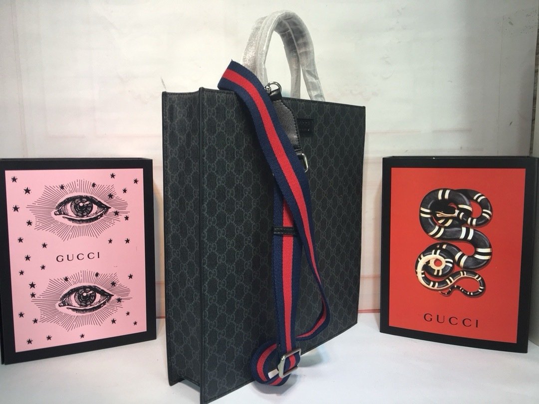 Gucci Canvas GG Supreme x38x11cm Tote Bag 456217