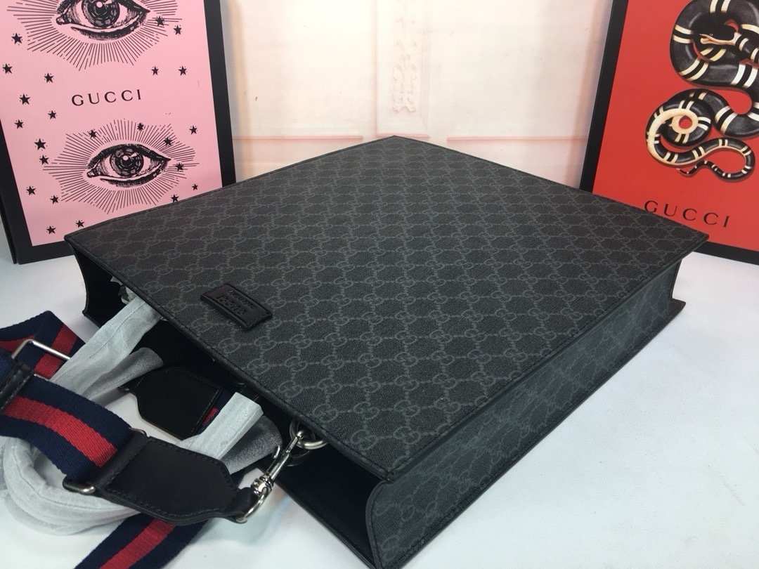 Gucci Canvas GG Supreme x38x11cm Tote Bag 456217