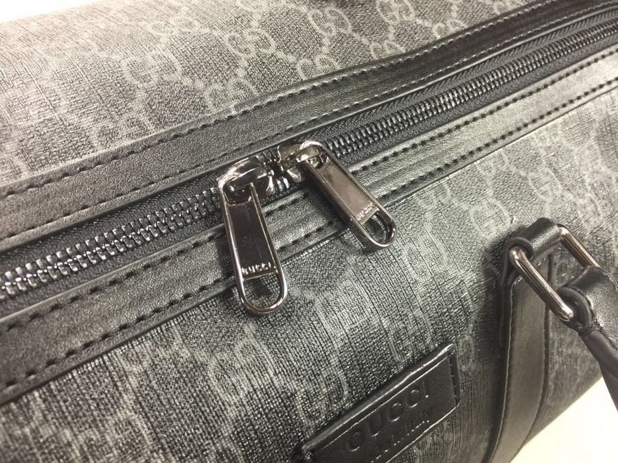 Gucci Canvas x27x24cm GG Supreme Black Compact Travel Edition-1 001350