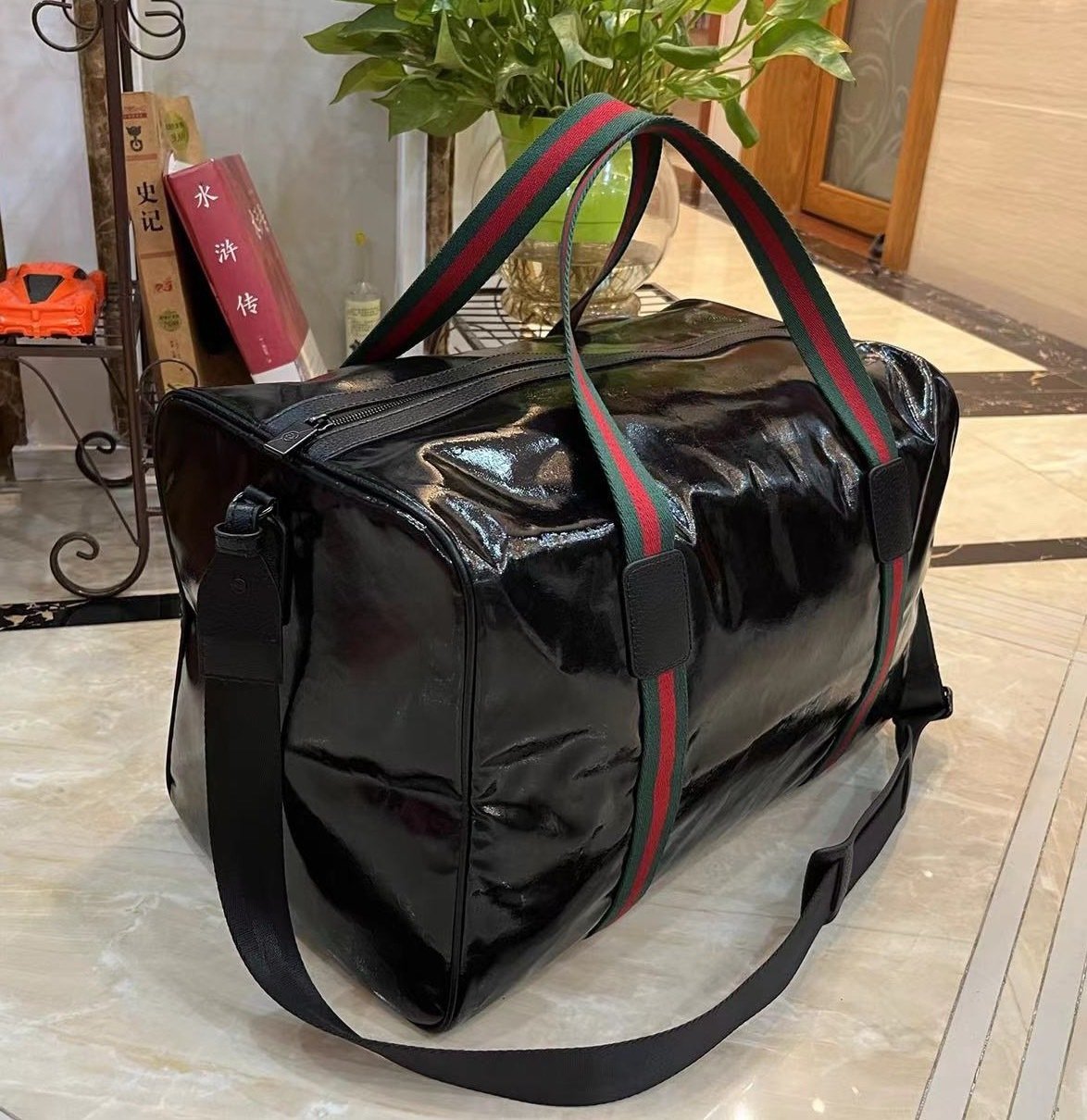 Gucci Canvas GG Supreme Travel Bag-6 758664
