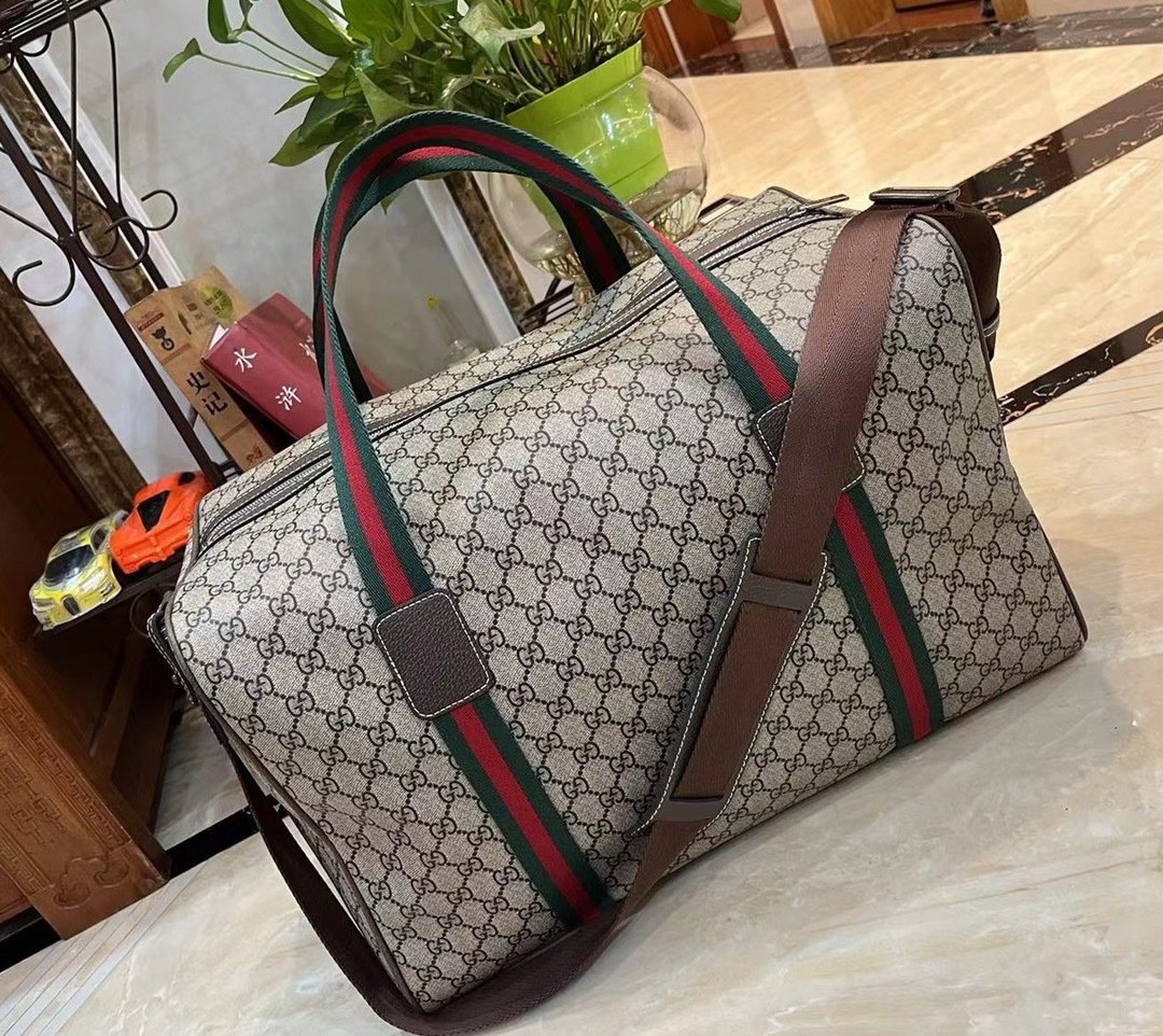 Gucci Canvas GG Supreme Travel Bag-5 758664
