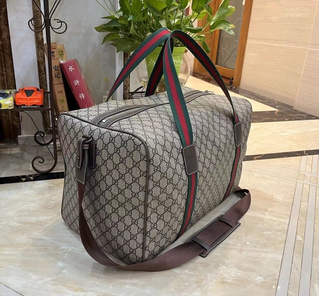 Gucci Canvas GG Supreme Travel Bag-5 758664