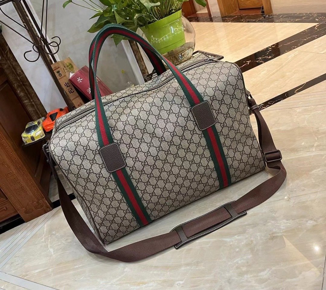 Gucci Canvas GG Supreme Travel Bag-5 758664