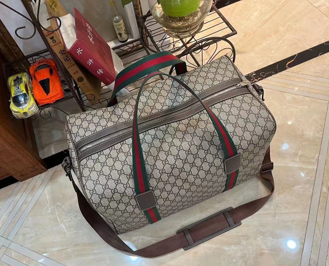 Gucci Canvas GG Supreme Travel Bag-5 758664