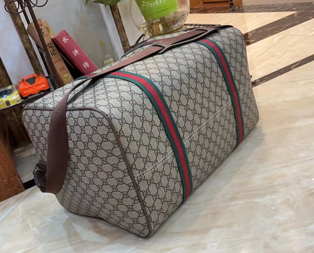 Gucci Canvas GG Supreme Travel Bag-5 758664