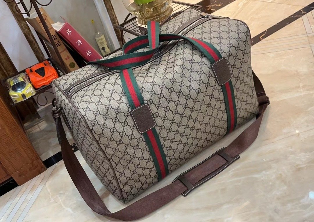 Gucci Canvas GG Supreme Travel Bag-5 758664