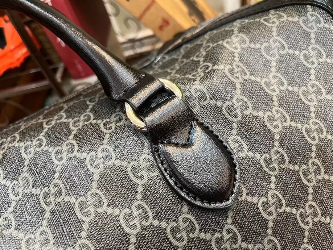 Gucci Canvas GG Guccio Supreme Black New Season-2 696014
