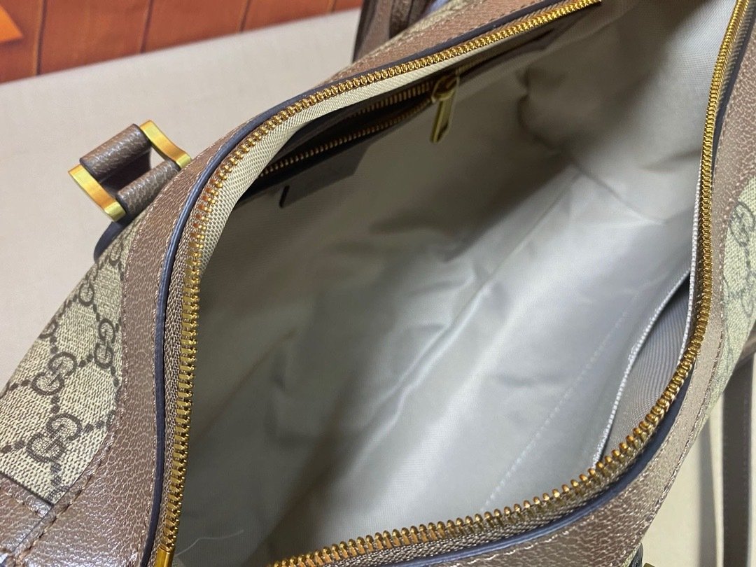 Gucci Vintage meo vintage pvc Mini Brown Travel Bag-2 645017