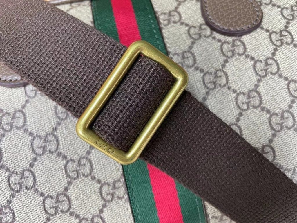 Gucci Canvas GG Ophidia Supreme Medium Brown MediumGGTop Handle Bag 724575