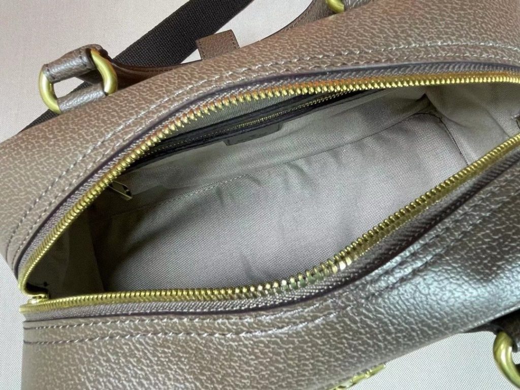 Gucci Canvas GG Ophidia Supreme Medium Brown MediumGGTop Handle Bag 724575