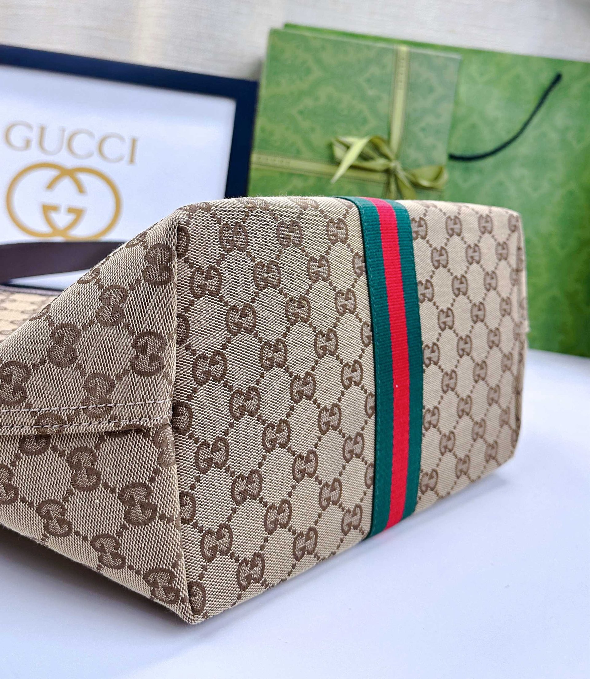 Gucci Canvas Giglio GG Green New Arrival-8 860845