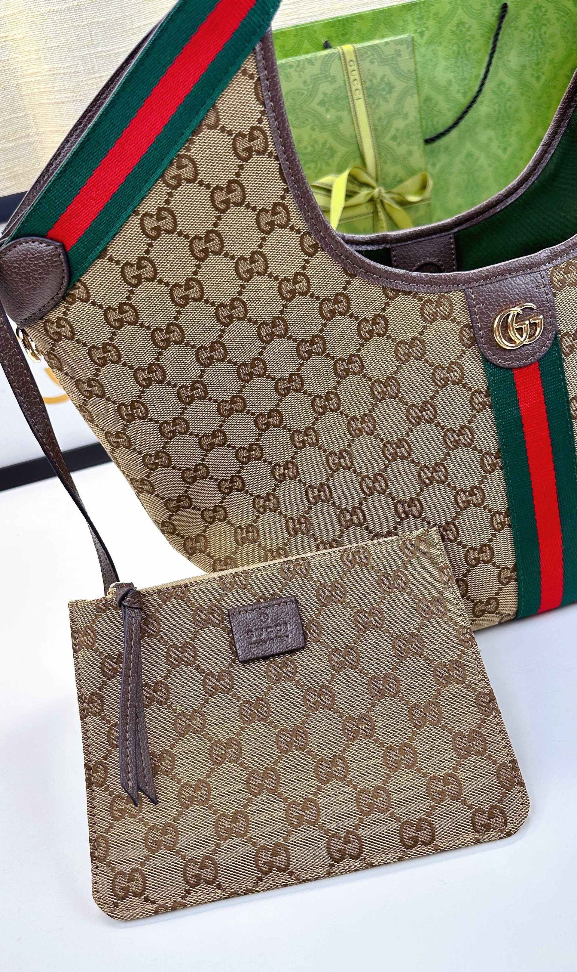 Gucci Canvas Giglio GG Green New Arrival-8 860845
