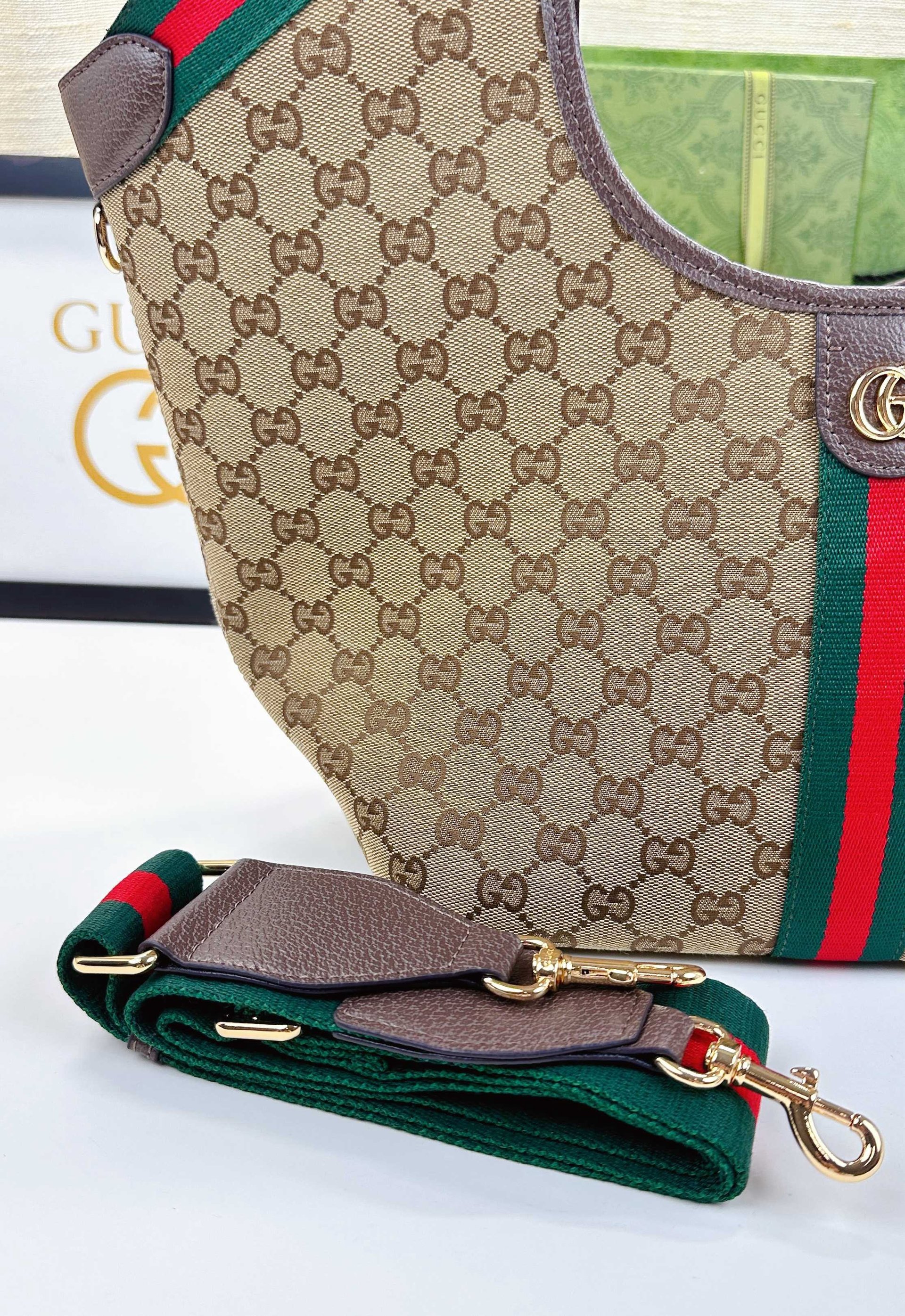 Gucci Canvas Giglio GG Green New Arrival-8 860845