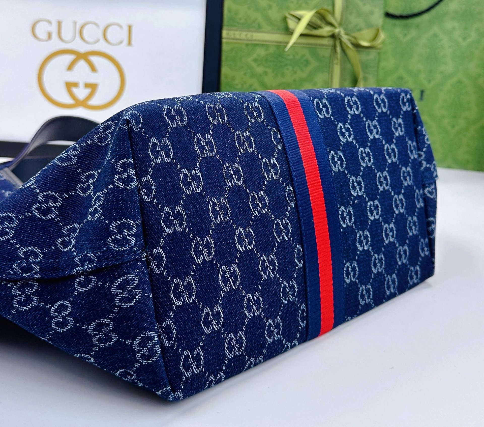 Gucci Canvas Giglio GG Green New Arrival-7 860845