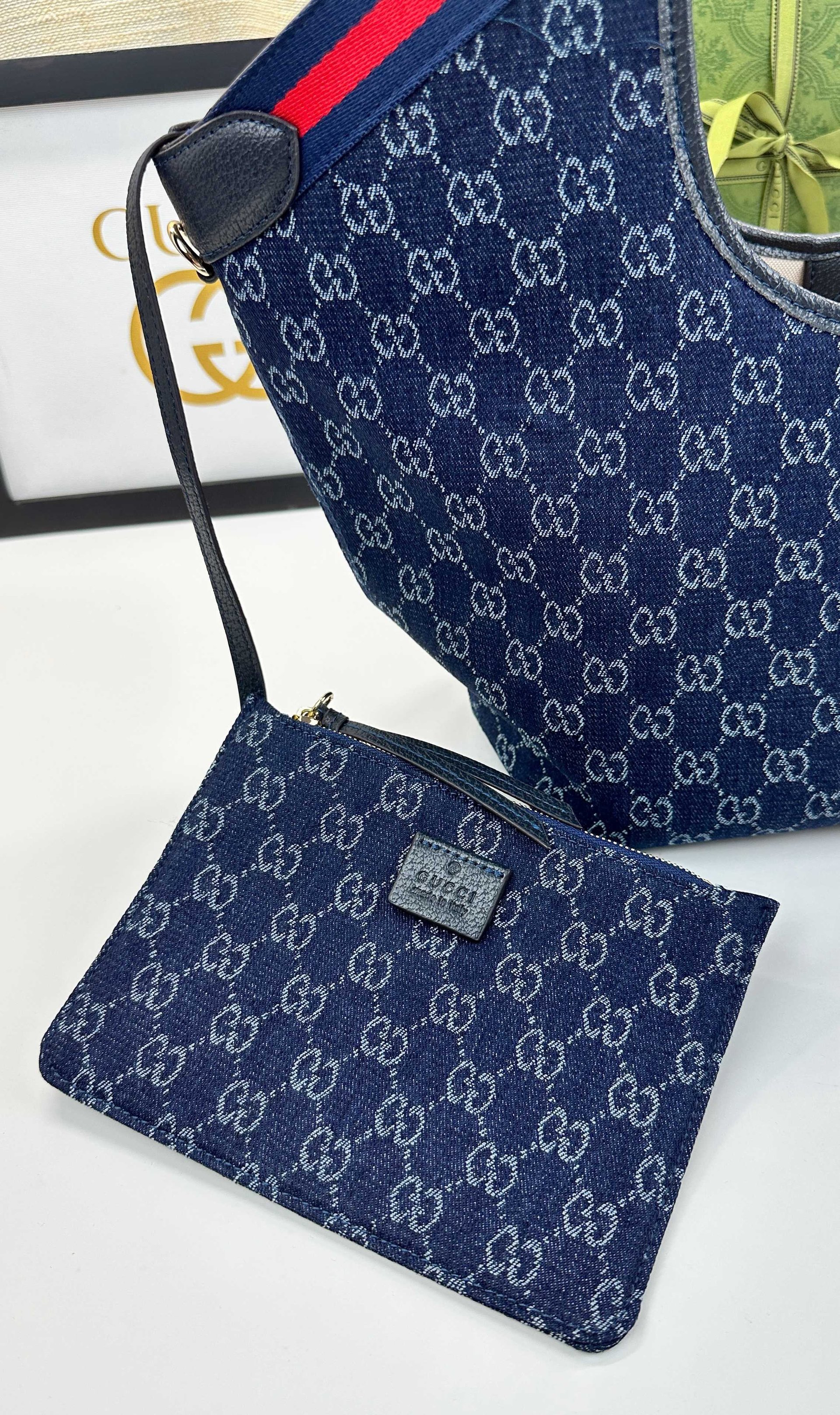 Gucci Canvas Giglio GG Green New Arrival-7 860845