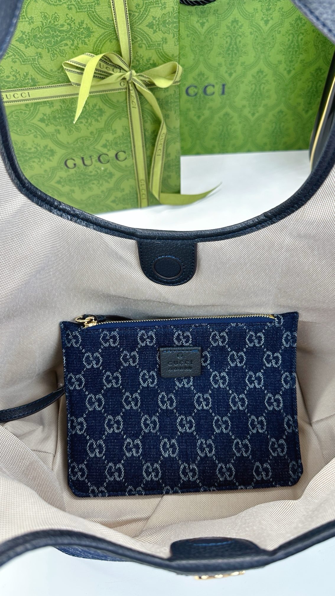 Gucci Canvas Giglio GG Green New Arrival-7 860845