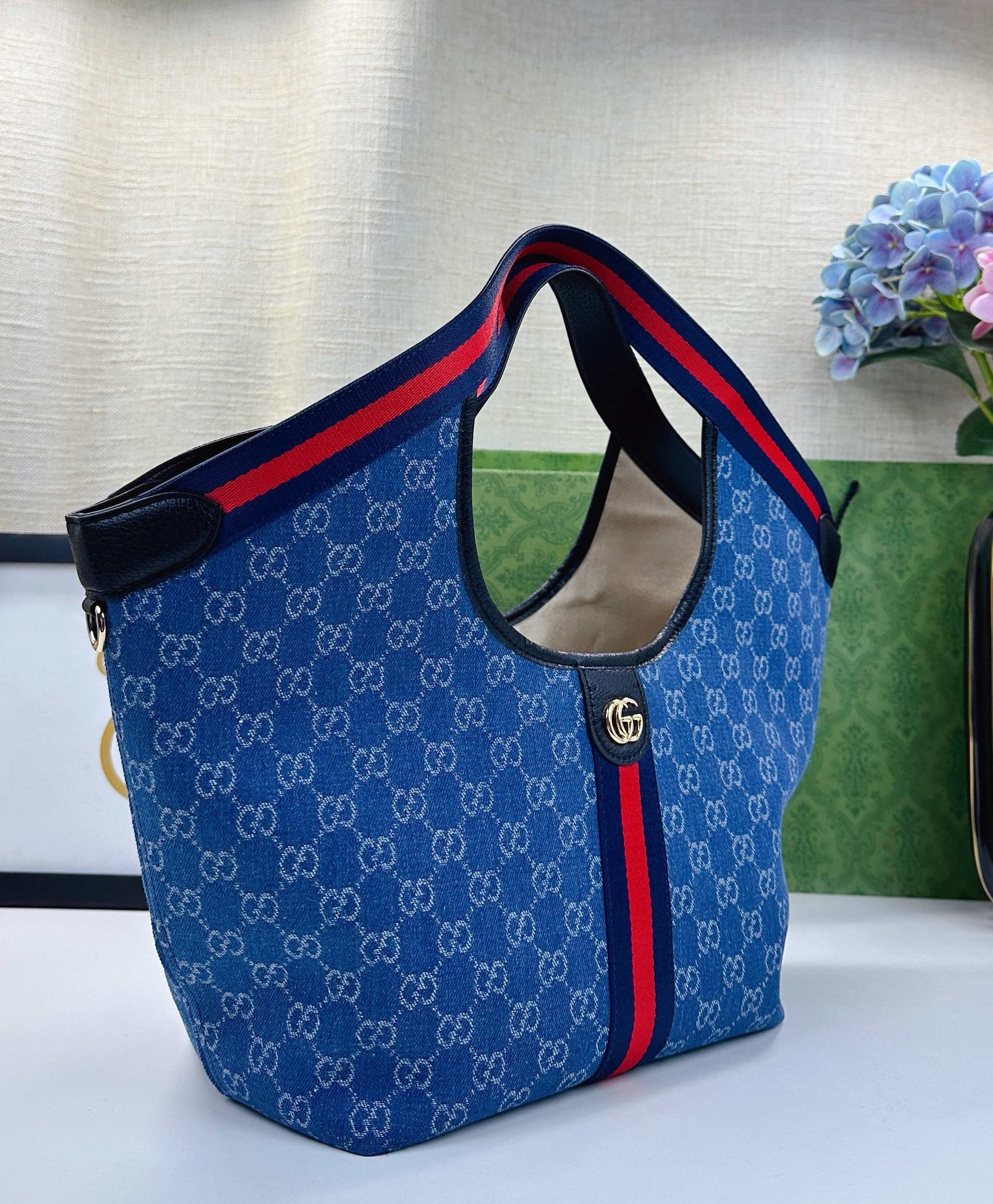 Gucci Canvas Giglio GG Green New Arrival-6 860845