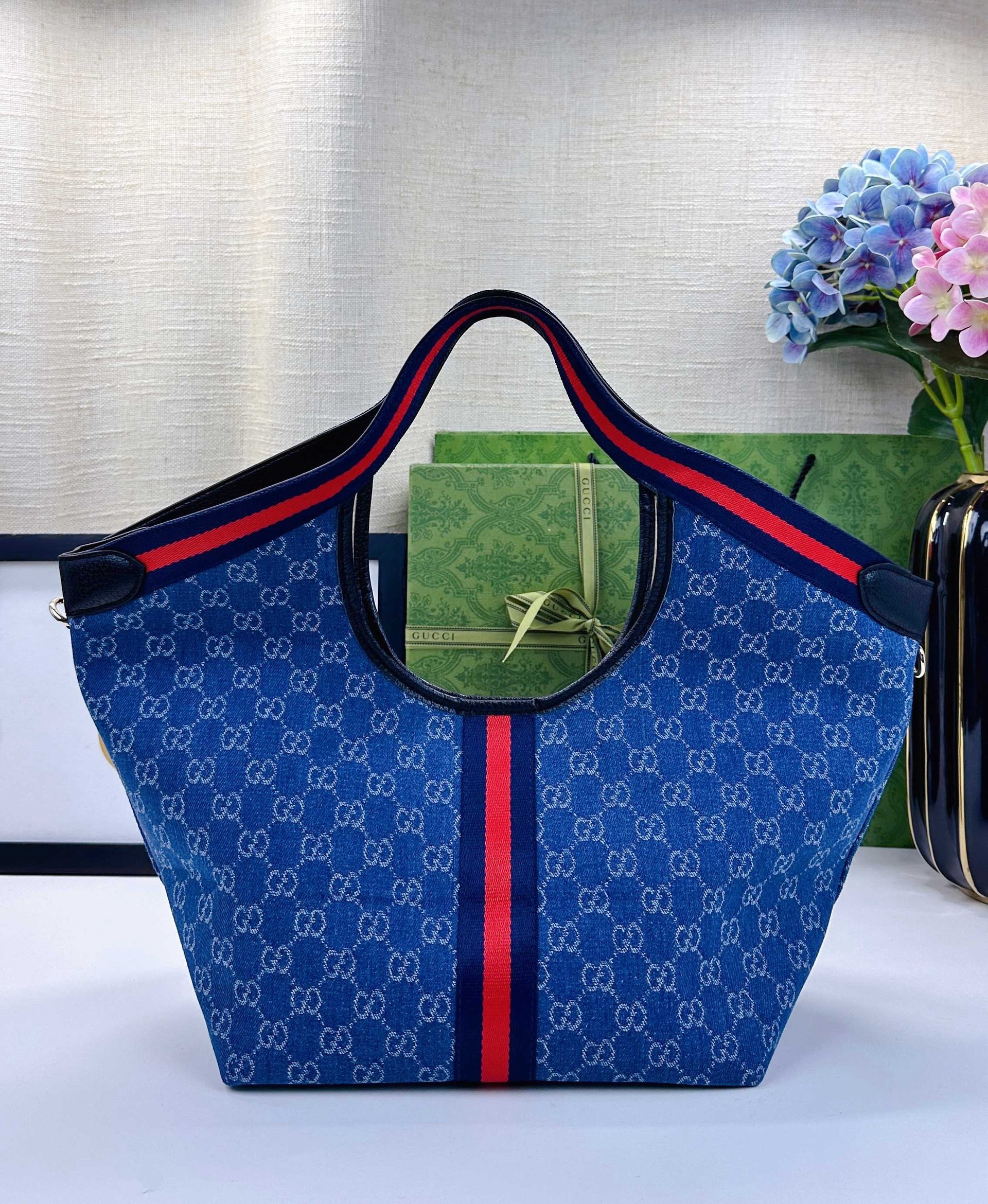 Gucci Canvas Giglio GG Green New Arrival-6 860845