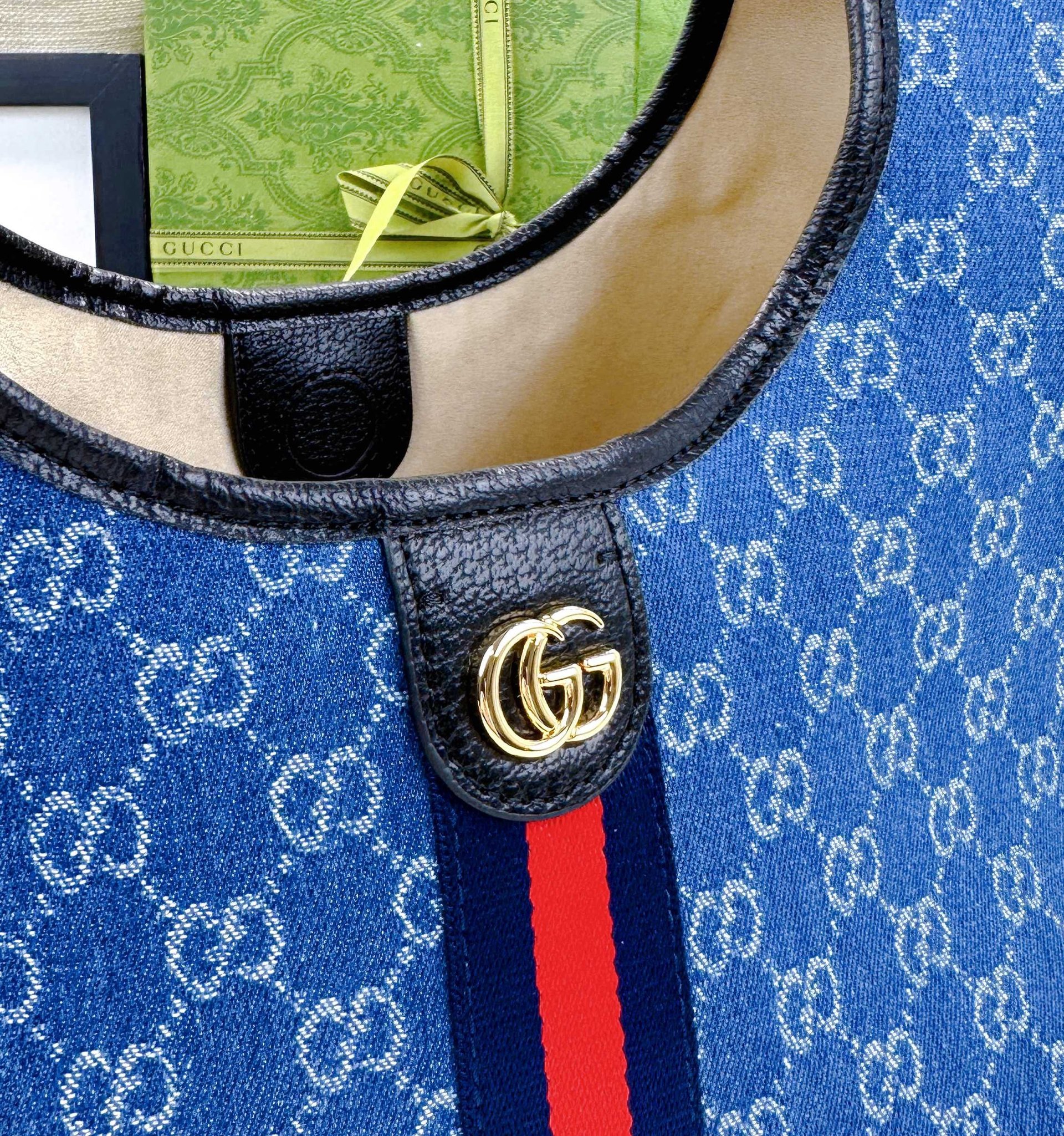 Gucci Canvas Giglio GG Green New Arrival-6 860845