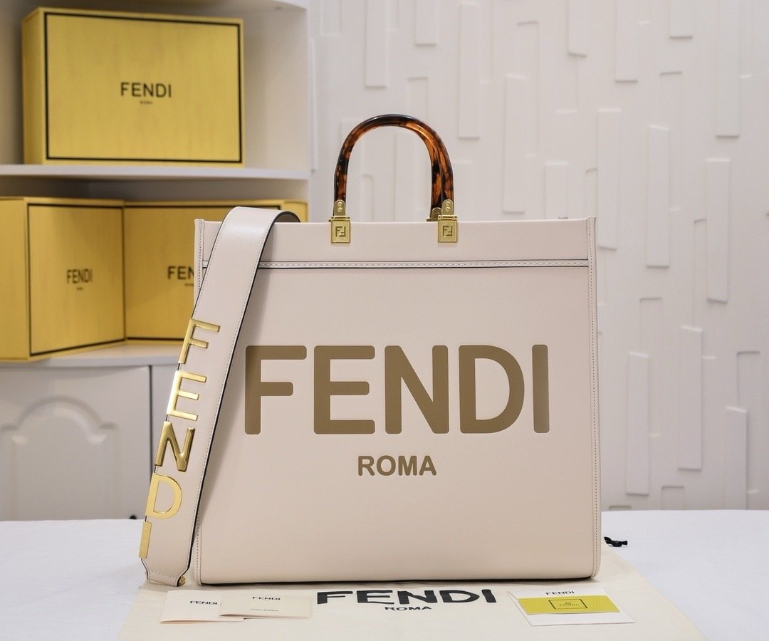 Fendi Vintage TOTE LOGO x35x21cm Large Tote Bag 001410