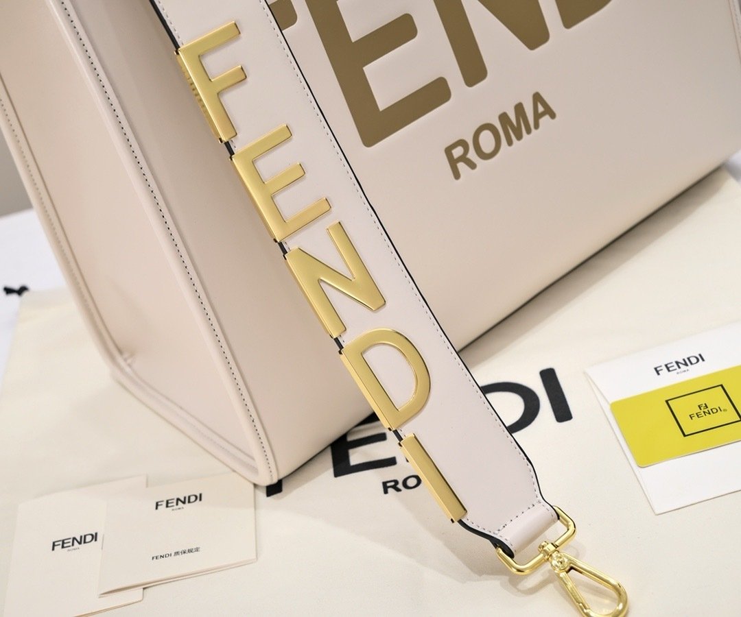 Fendi Vintage TOTE LOGO x35x21cm Large Tote Bag 001410