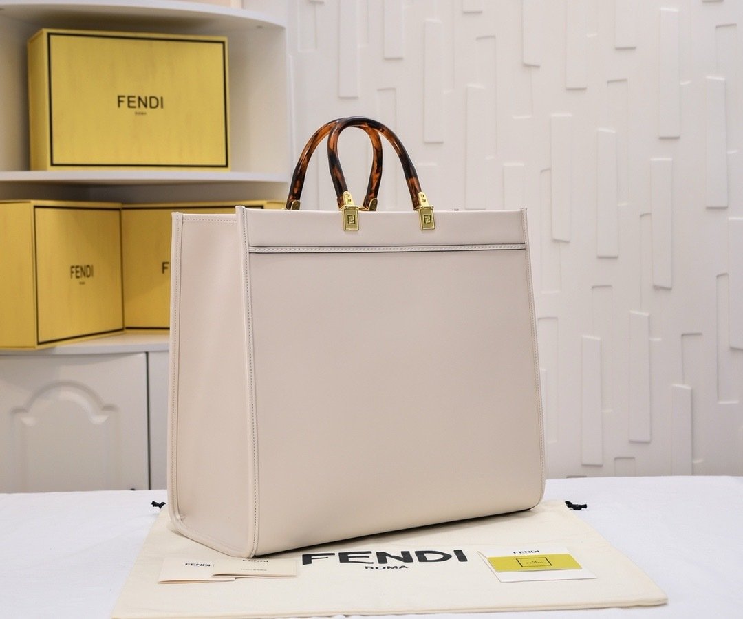Fendi Vintage TOTE LOGO x35x21cm Large Tote Bag 001410