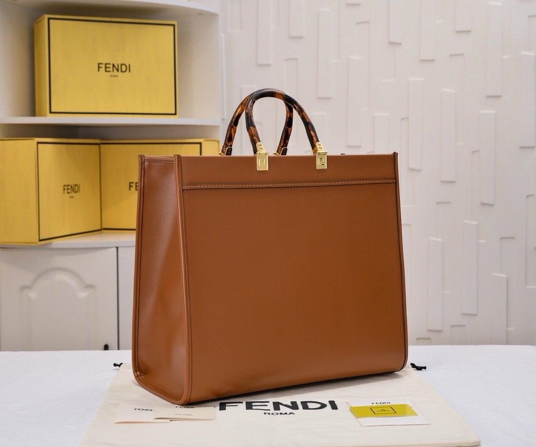 Fendi Vintage TOTE LOGO x35x21cm Large Tote Bag 001410