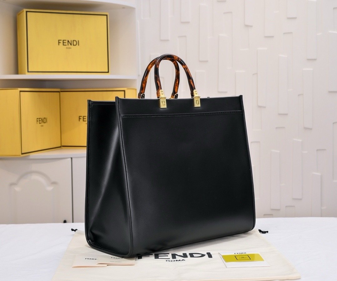 Fendi Vintage TOTE LOGO x35x21cm Large Tote Bag 001410