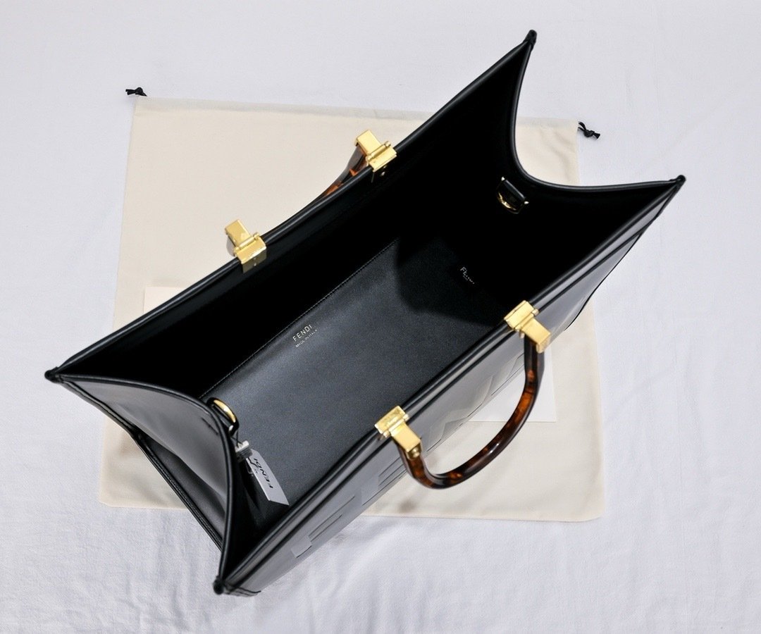 Fendi Vintage TOTE LOGO x35x21cm Large Tote Bag 001410
