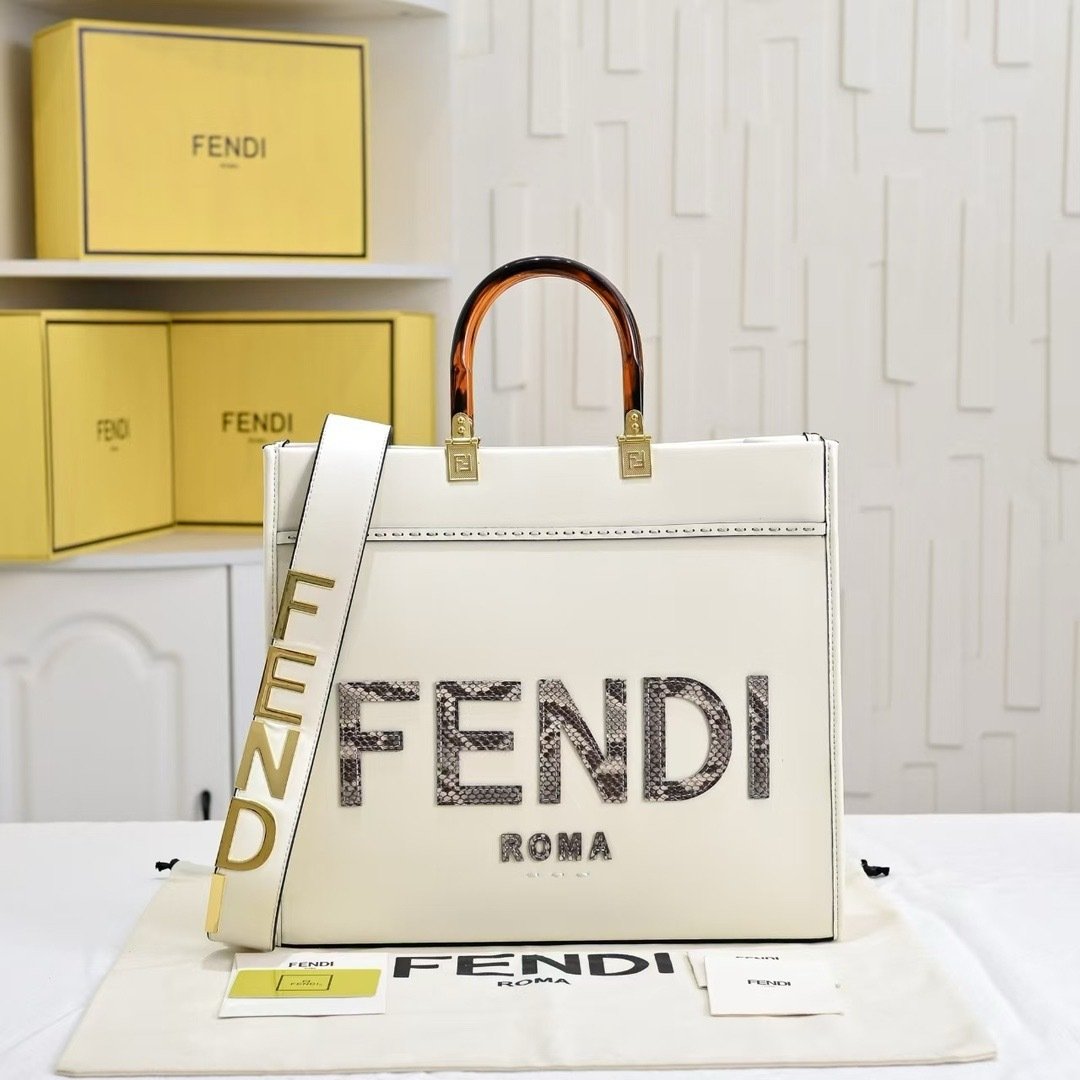 Fendi Vintage TOTE LOGO x17x31cm Small Tote Bag 001380