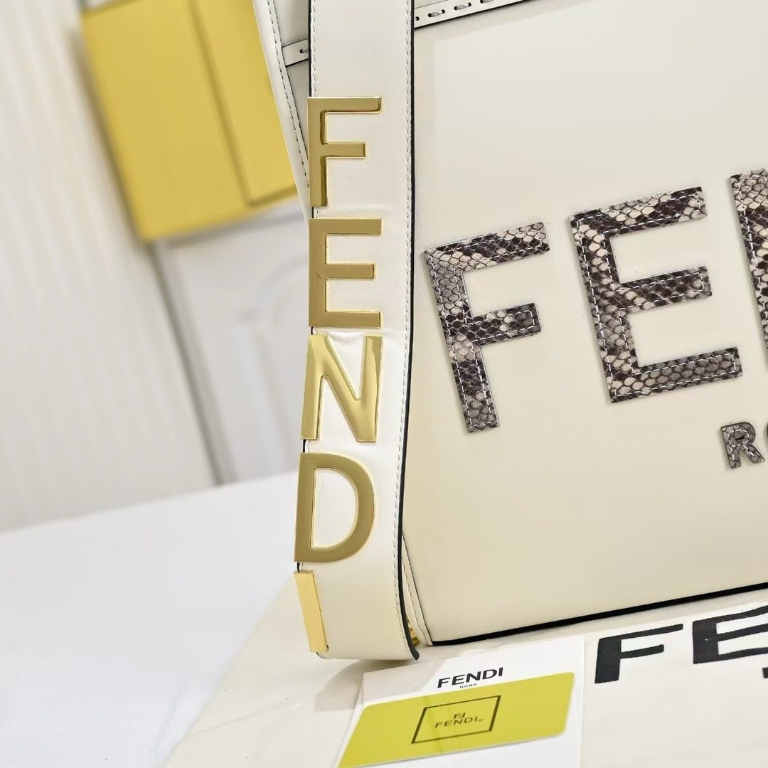 Fendi Vintage TOTE LOGO x17x31cm Small Tote Bag 001380