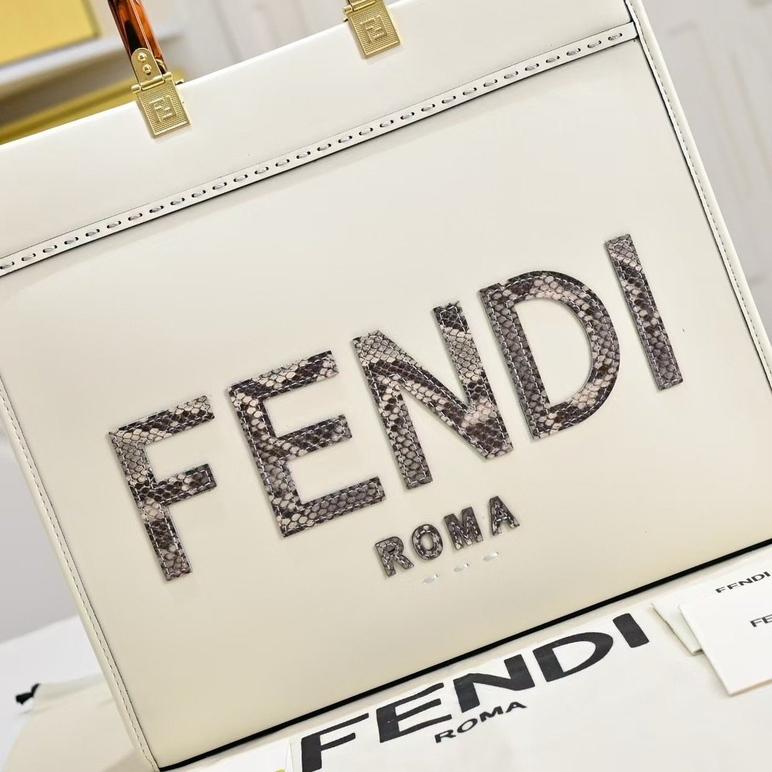 Fendi Vintage TOTE LOGO x17x31cm Small Tote Bag 001380