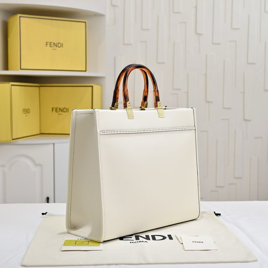 Fendi Vintage TOTE LOGO x17x31cm Small Tote Bag 001380