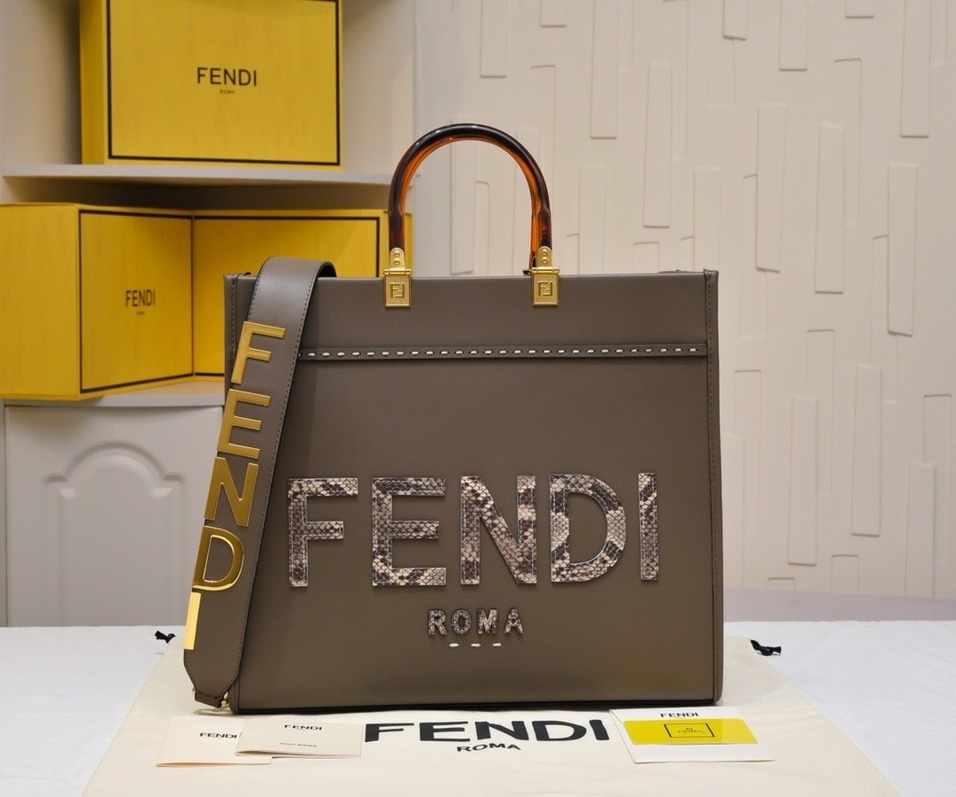 Fendi Vintage TOTE LOGO x17x31cm Small Tote Bag 001380