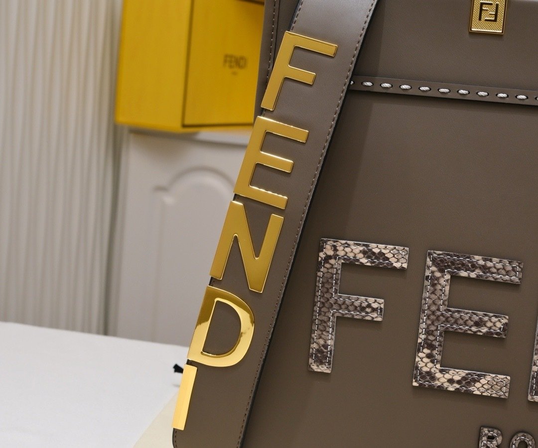Fendi Vintage TOTE LOGO x17x31cm Small Tote Bag 001380