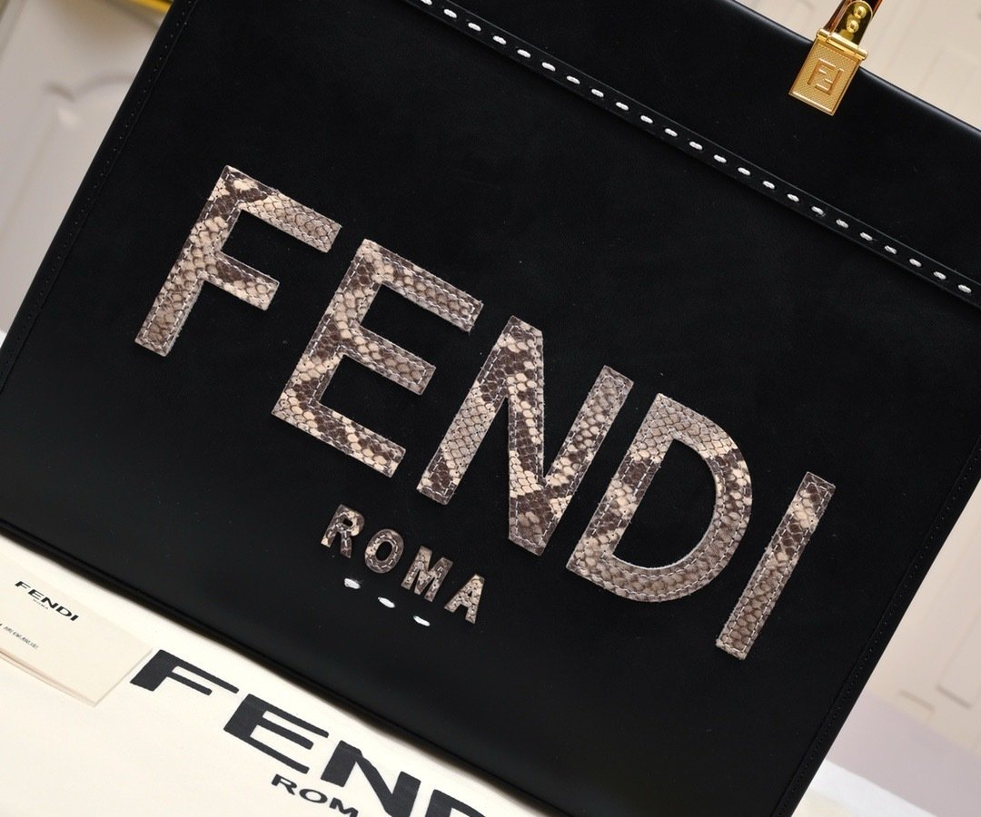 Fendi Vintage TOTE LOGO x17x31cm Small Tote Bag 001380
