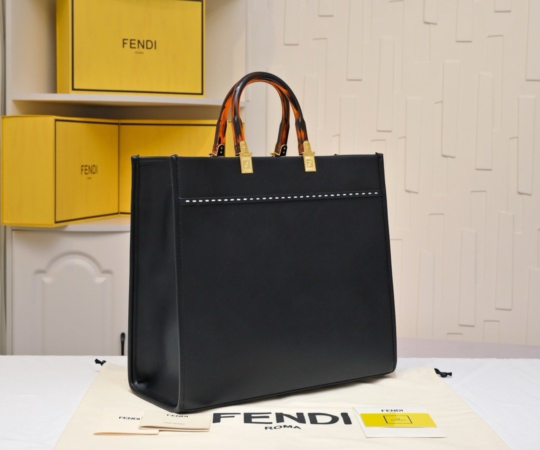 Fendi Vintage TOTE LOGO x17x31cm Small Tote Bag 001380