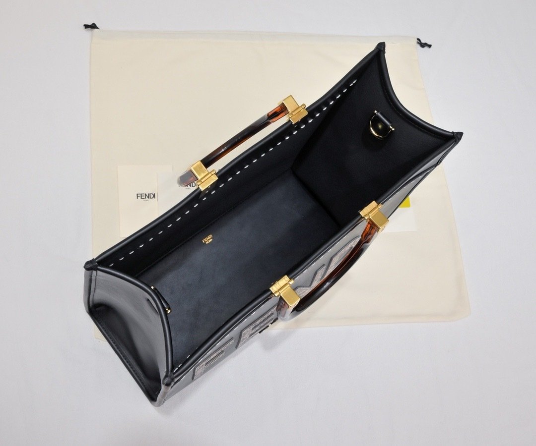 Fendi Vintage TOTE LOGO x17x31cm Small Tote Bag 001380