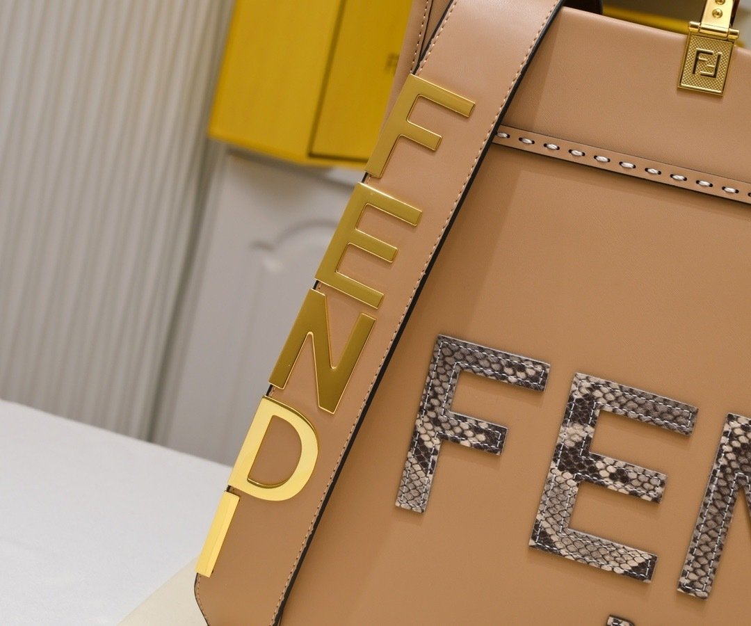 Fendi Vintage TOTE LOGO x17x31cm Small Tote Bag 001380