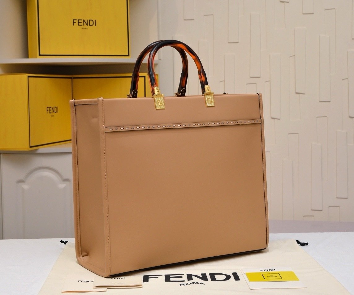 Fendi Vintage TOTE LOGO x17x31cm Small Tote Bag 001380
