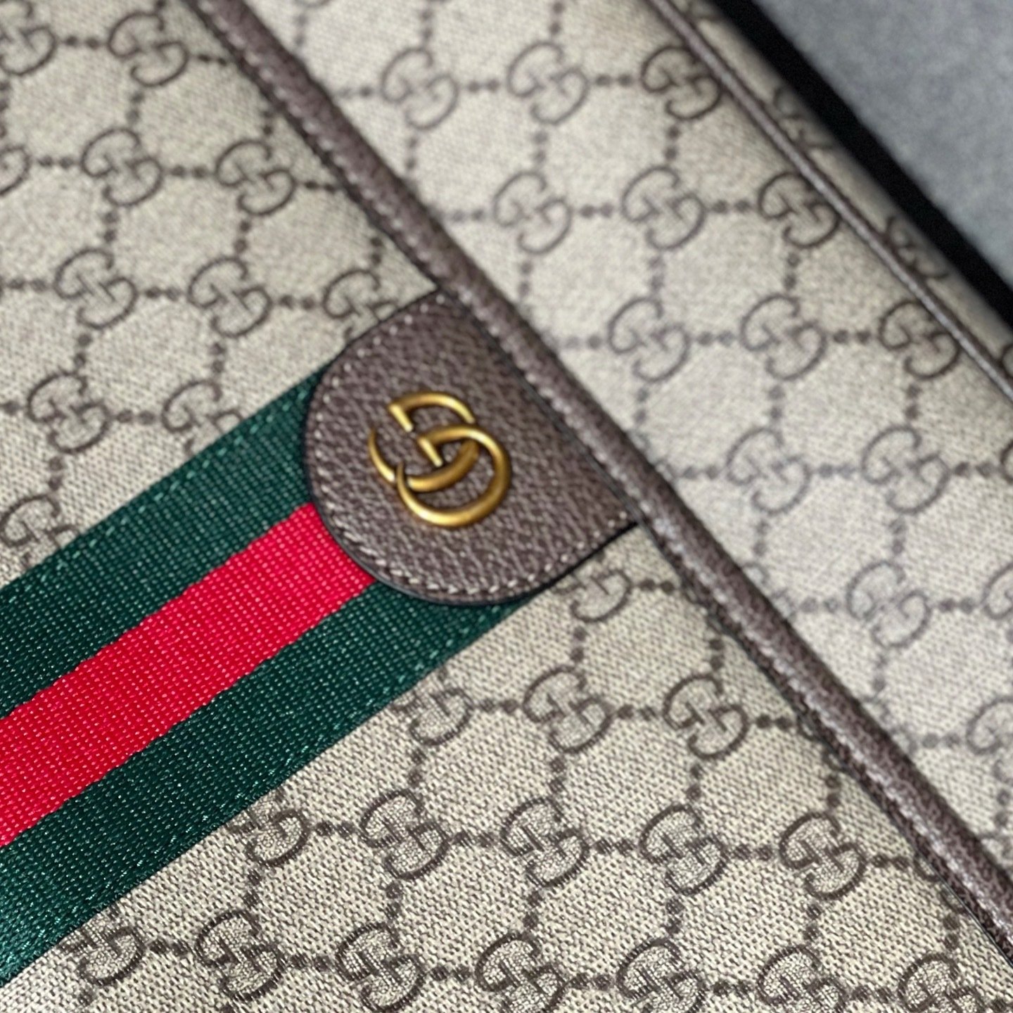 Gucci Canvas Ophidia GG x20x8cm Green New Season 001300